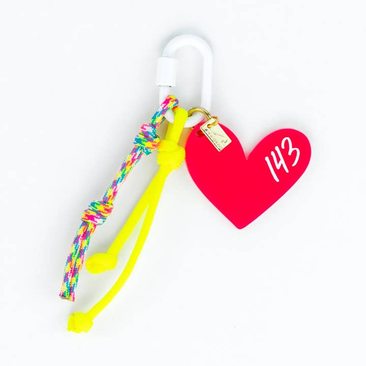 143 Bag Charm - Hot Pink for wholesale by Easkey Right