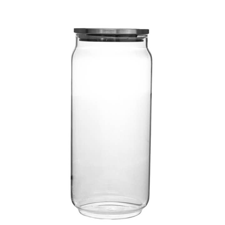 KITCHEN BASICS Glass Beveled Canister with Lid2 for wholesale by Port-Style Enterprises Inc.