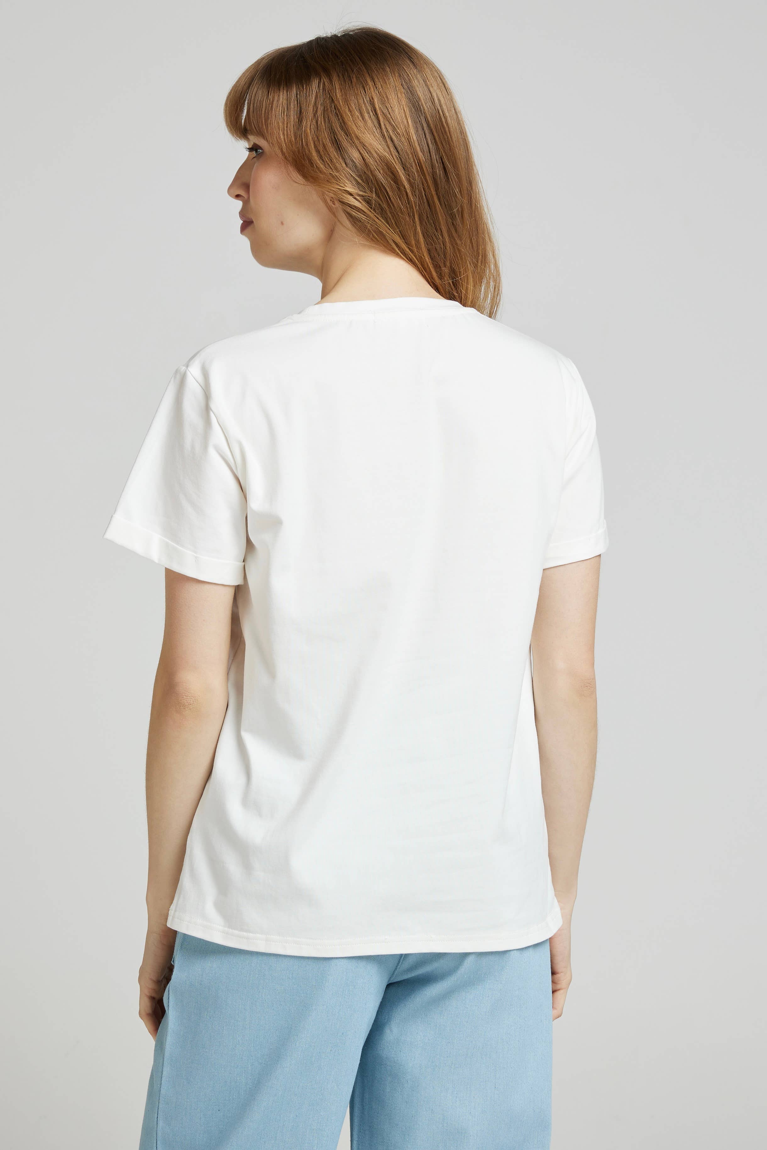 PRISM - “She's a rainbow” white cotton T-shirt for wholesale on Faire3