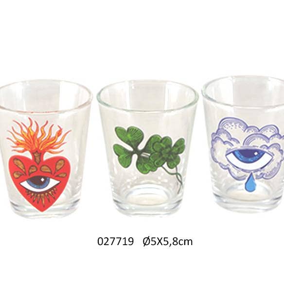 Madona Shot Glass Ø5 X 5.8 cm / 50 ml / Set of 3 for wholesale by Faye