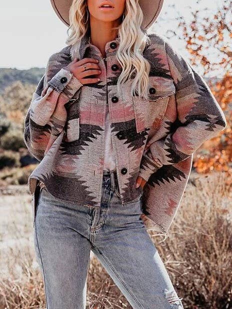 Ethnic AZTEC jacket for wholesale by Rosa Clothing