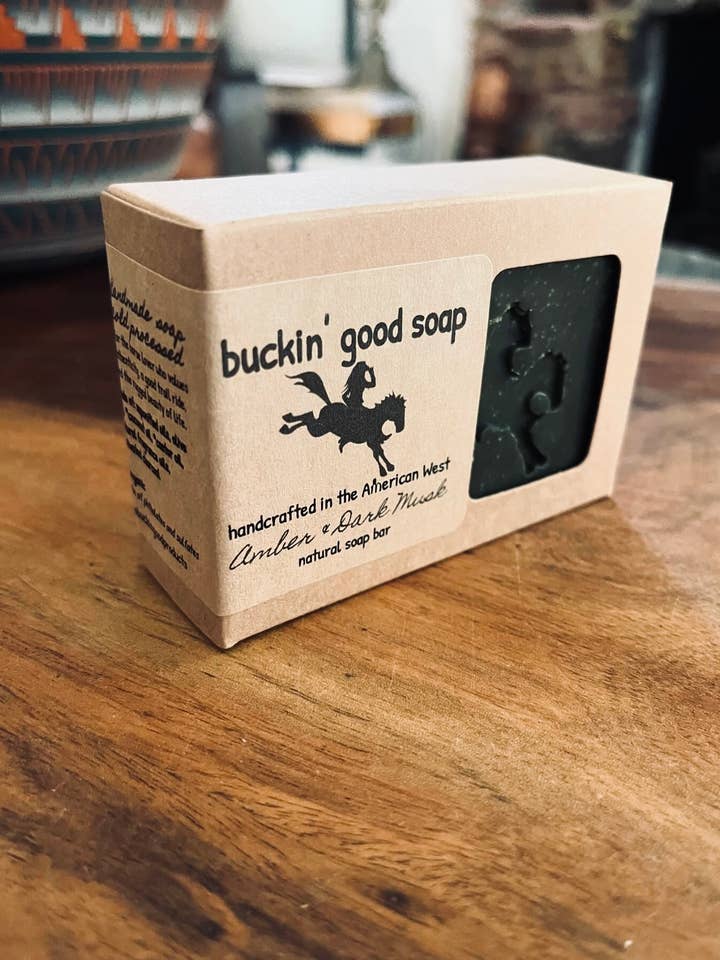 Soap Amber Dark Musk (western decor, western boutique) for wholesale by buckin’ good products