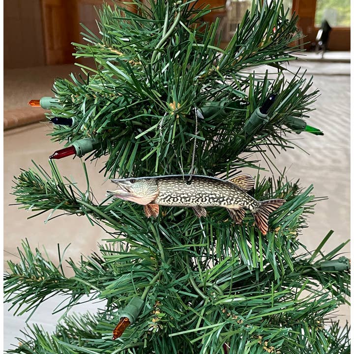 Reelistic Replicas - Wholesale Ornament - Northern Pike Fishing Ornament, Realistic Christmas Fish Orn