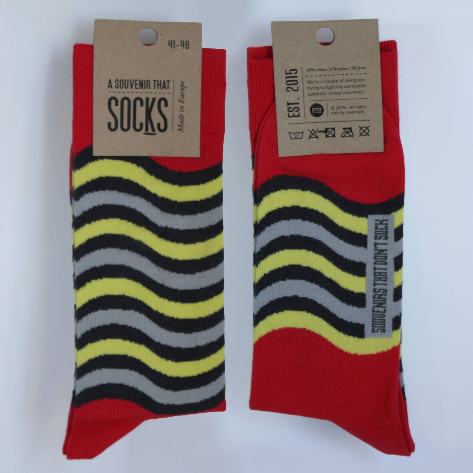 Souvenirs That Don't Suck - Wholesale Socks - Unisex - Portuguese Sidewalk Socks (Meias - Calçada Portuguesa)4
