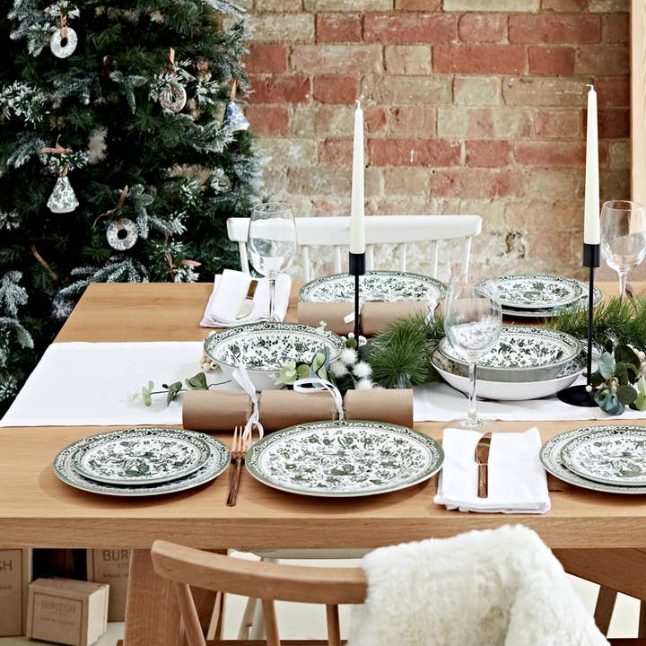 Burleigh - Wholesale Dinner Plate - Green Regal Peacock Small Plate2