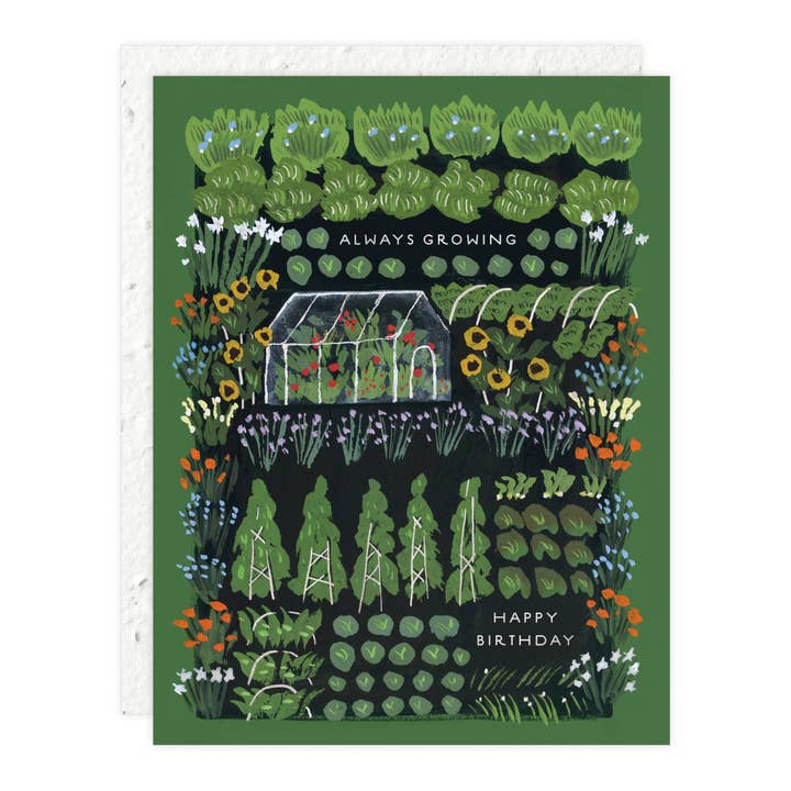 Seedlings - Wholesale Birthday Card - Garden Greenhouse - Birthday Card