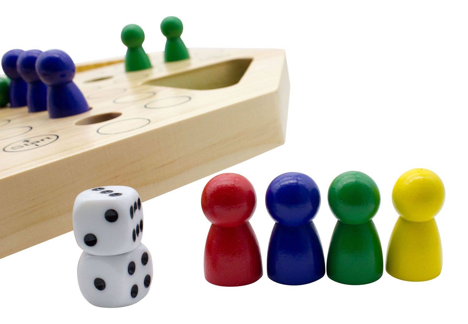 GICO Spielwaren - Wholesale Board Game - GICO Ludo XL Made of Wood - Board Game for Everyone1