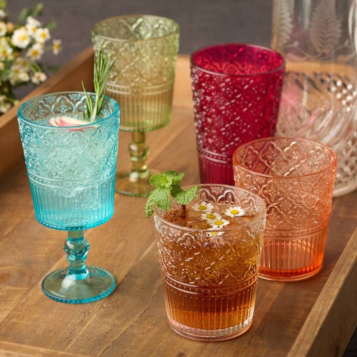 Certified International - Wholesale Drinking Glass/Cup - Victoria Aqua Acrylic Ice Tea Glass 22 oz.