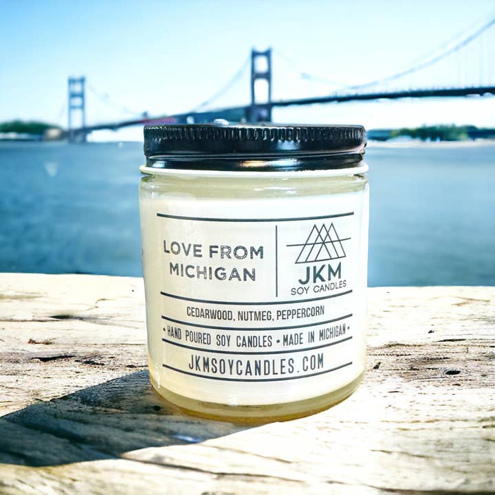 Love From Michigan - Michigan Collection for wholesale by JKM Soy Candles