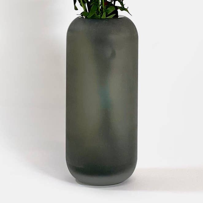 Jarrón moderno de vidrio esmerilado para venta al por mayor de MMEP.