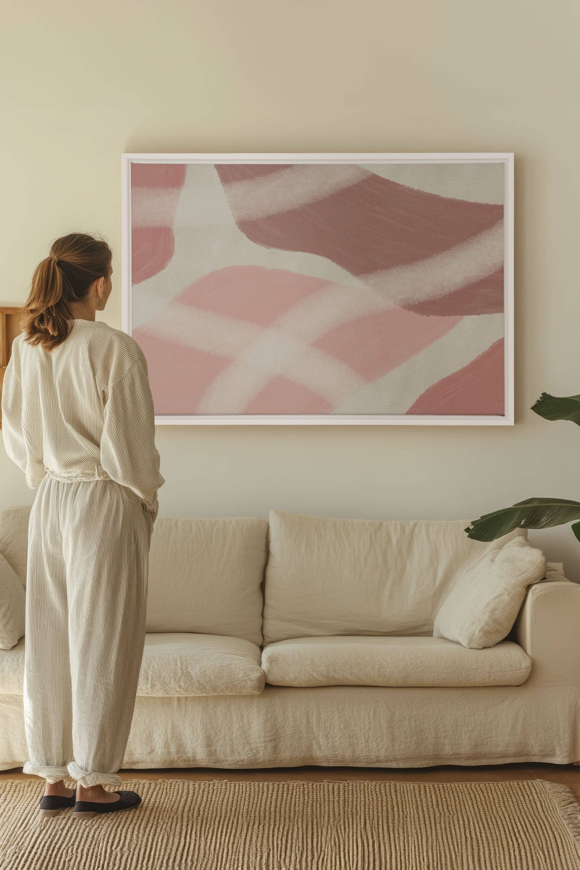 Oleka Canvas - Wholesale Art Print - ROSY GLOW, canvas wall art print0