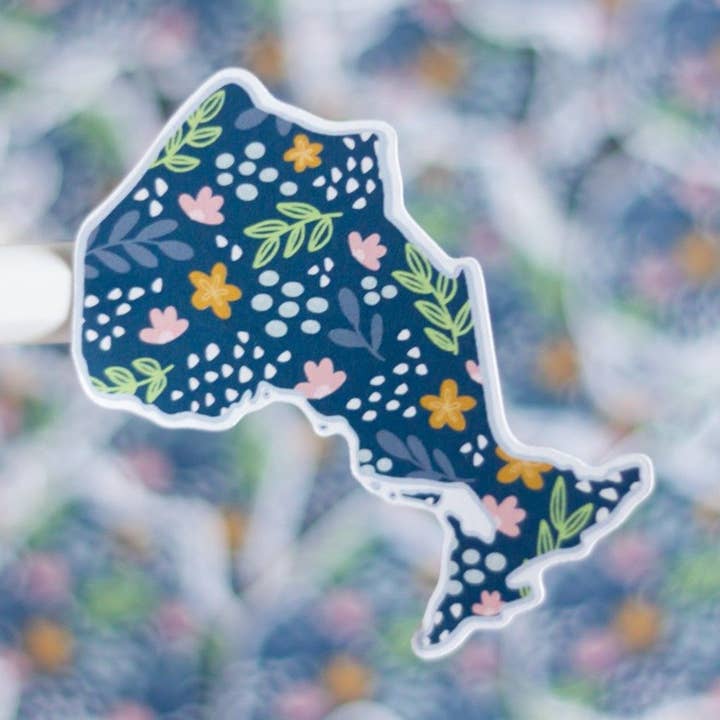 Ontario Floral Sticker for wholesale by Holyome Design Co.