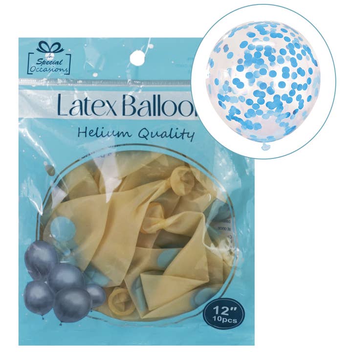 Angels Craft - Wholesale Balloon - Confetti-Filled Clear Latex Balloons – 6 Colors5