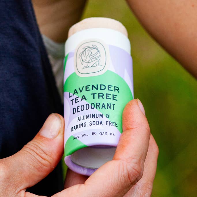 Good Flower Farm - Wholesale Deodorant - Unisex - Lavender Tea Tree Deodorant / 2.75 oz Biodegradable Stick🪻0