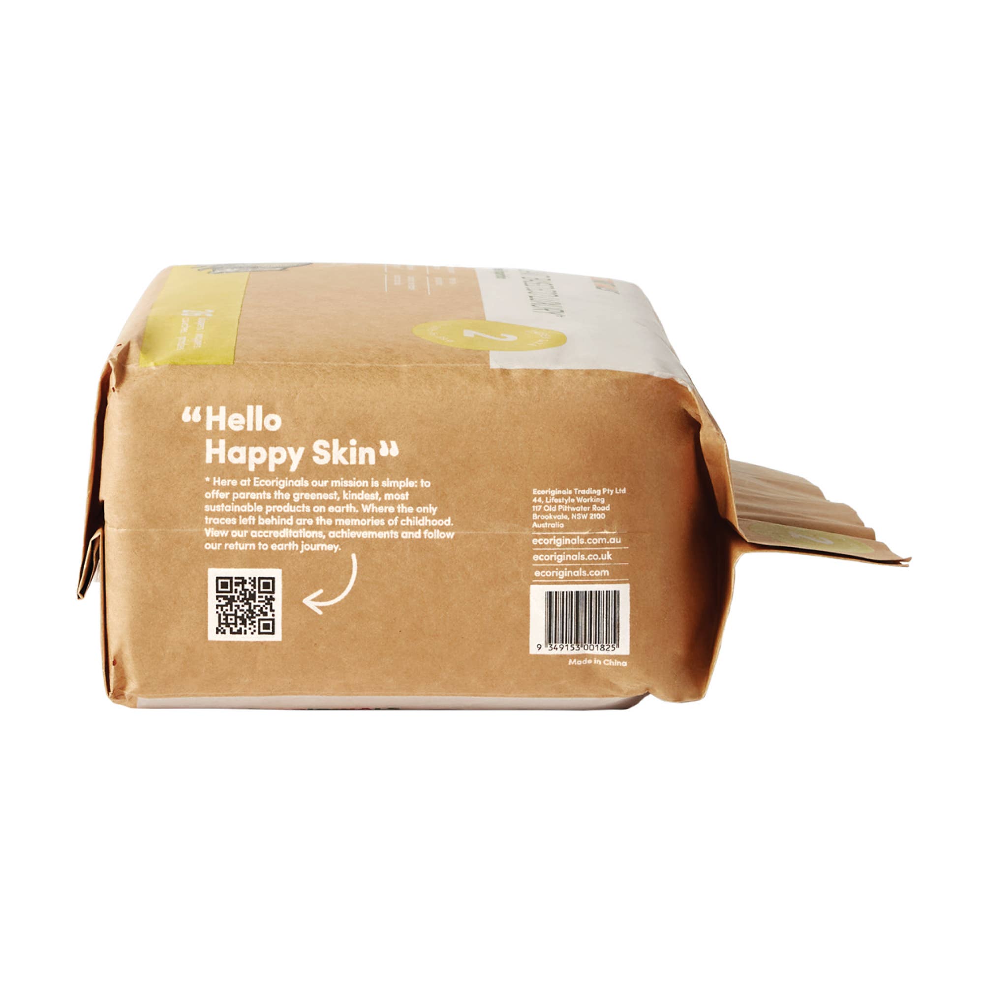 Ecoriginals US - Wholesale Diaper (Non-Cloth) - Baby - Plant based USA Cotton Eco Diaper Size 2 Infant 11-18lb15