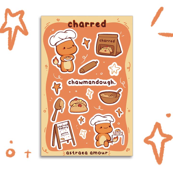 Forkullet Bager Klistermærkeark for engroshandel hos Astraea Amour