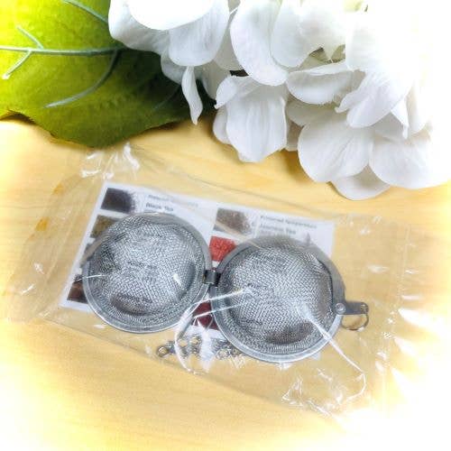 FlowerTeas - Wholesale Tea Strainer/Infuser - Bulk Barrel #20 Packaged Mesh Ball Tea Infusers