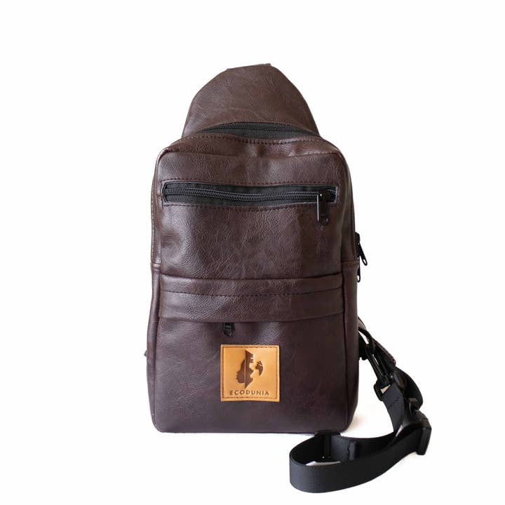 Ecodunia - Wholesale Crossbody Bag - Unisex - Large Vegan Leather Crossbody Sling Bag | Umoja8