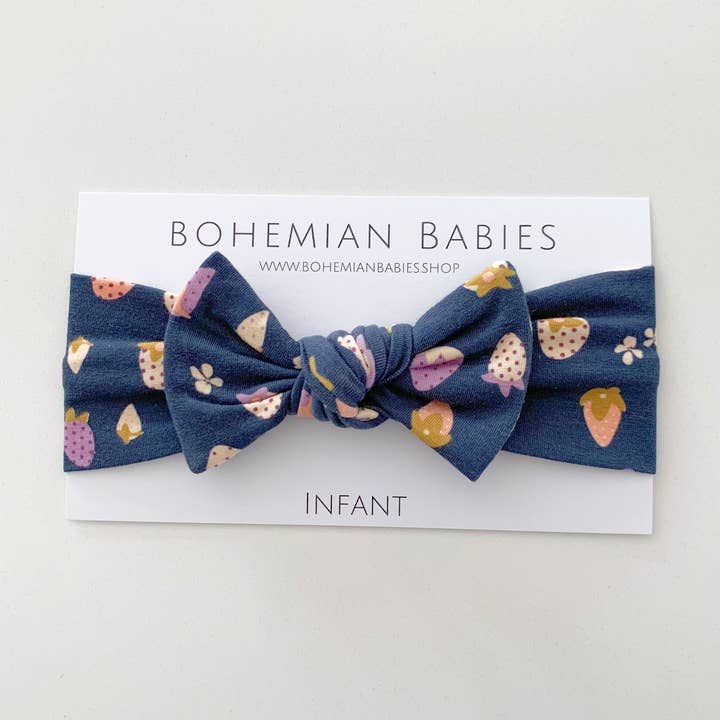 Bow Headband: Strawberry Shortcake for wholesale by Bohemian Babies