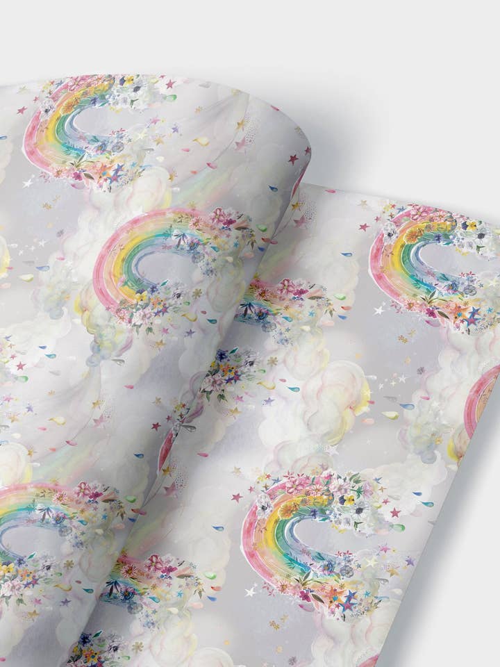 Kig efter Rainbows Luksus Giftwrap for engroshandel hos Bear and Bloom