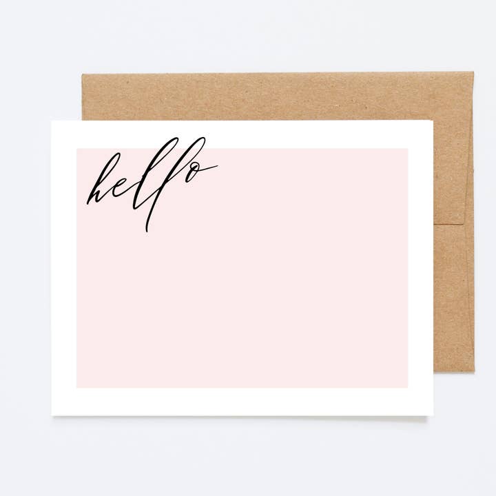 Hello - Box Set/Flat Note Cards for wholesale by Shortpockets