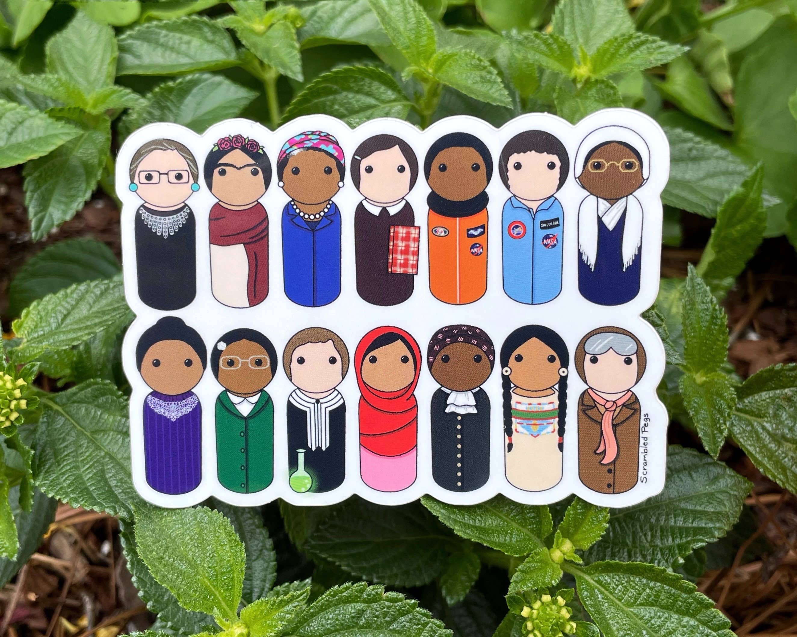 Scrambled Pegs - Wholesale Sticker - Brave Women Change the World Waterproof Vinyl Sticker Decal1