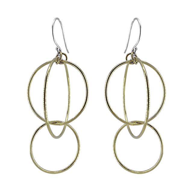 Colgante de tres círculos de latón macizo para venta al por mayor de SITA