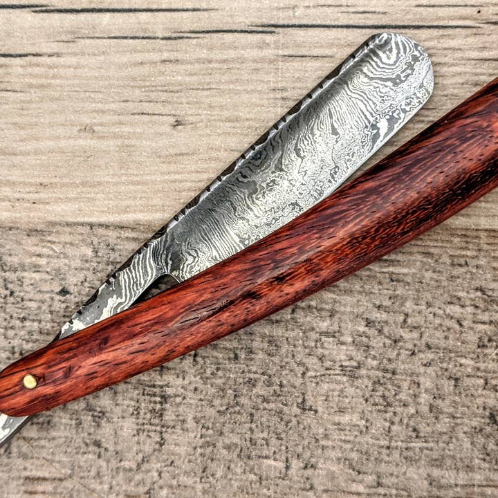 HomeTown Knives. - Wholesale Razor - HTK Damascus StraightRazor / Shave / Handmade / Custom