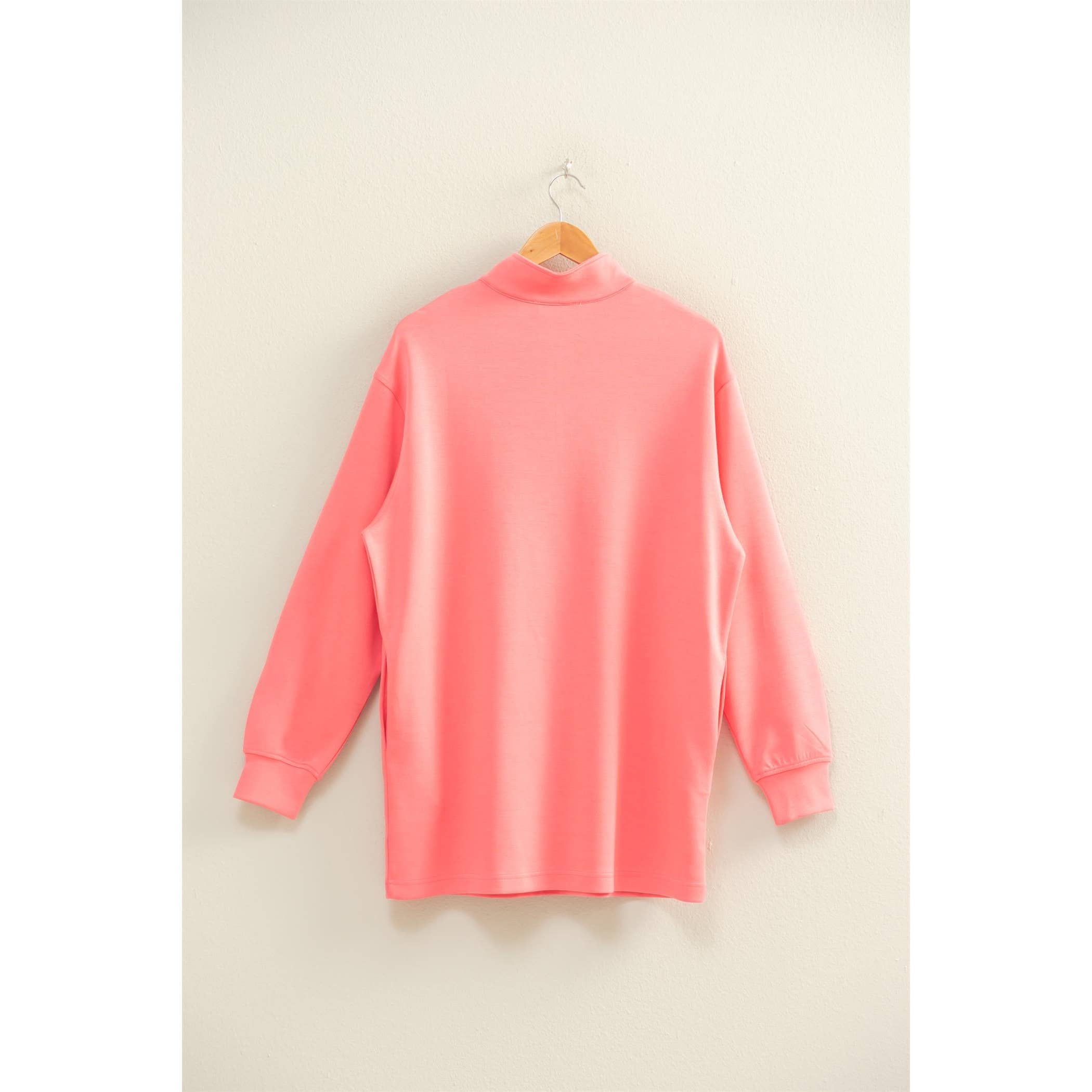 HYFVE - Wholesale Dress - Women's - Double Knit Half Zip Up Long Sleeve Mini Dress24