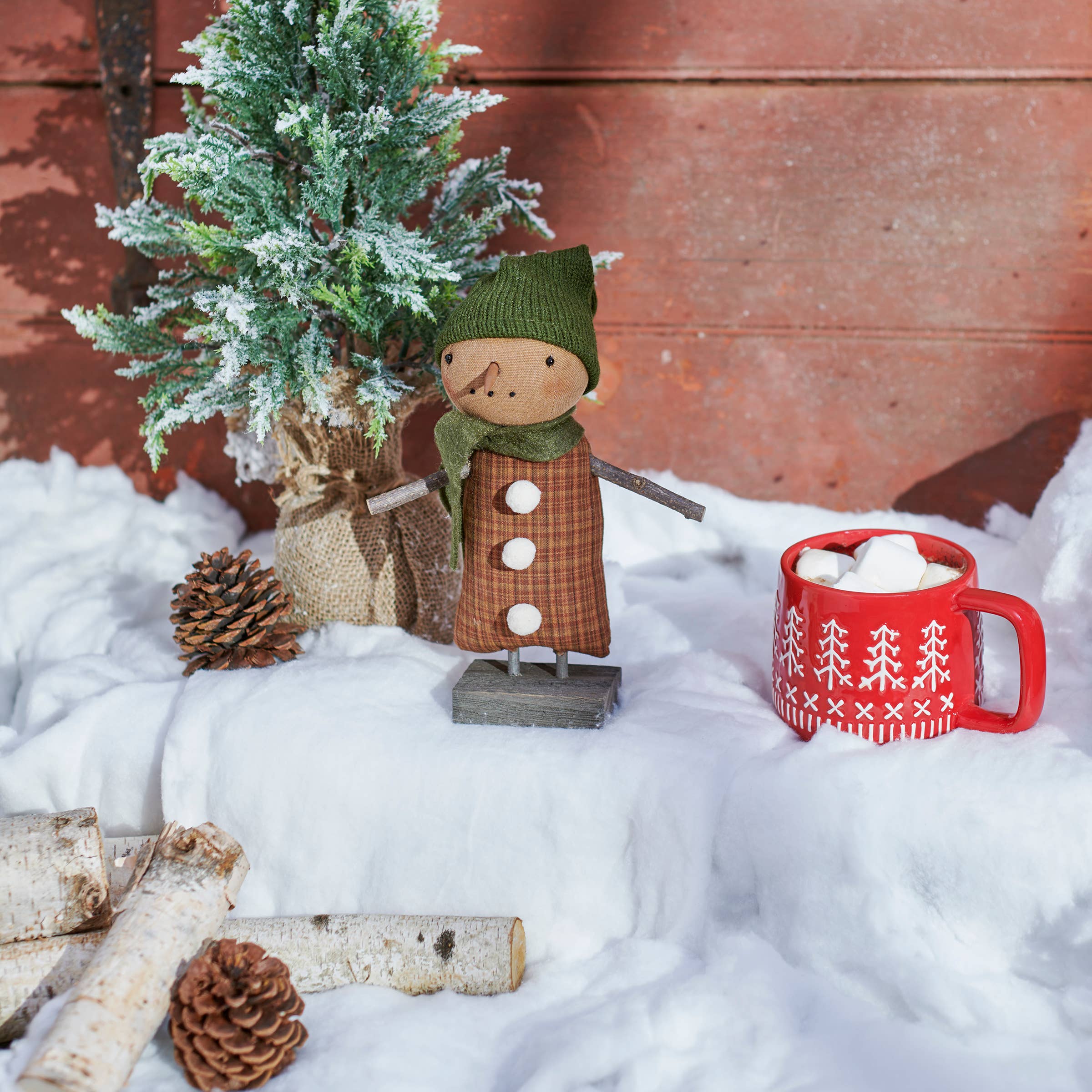 Primitives by Kathy - Wholesale Throw/Decorative Pillow - Isabella Snowman Doll3