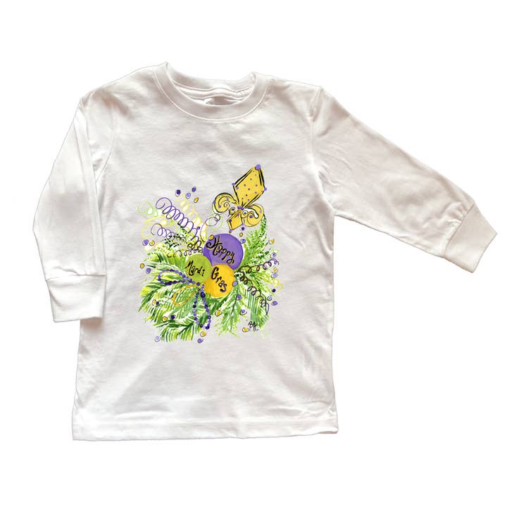 Tee Shirt LS Mardi Gras TS1055 for wholesale by Designs By Beverly, LLC