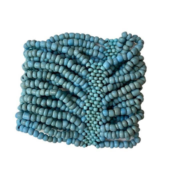 Bijondo - Wholesale Beaded Bracelet - Isabella Glass Bead Stretch Cuff Bracelet