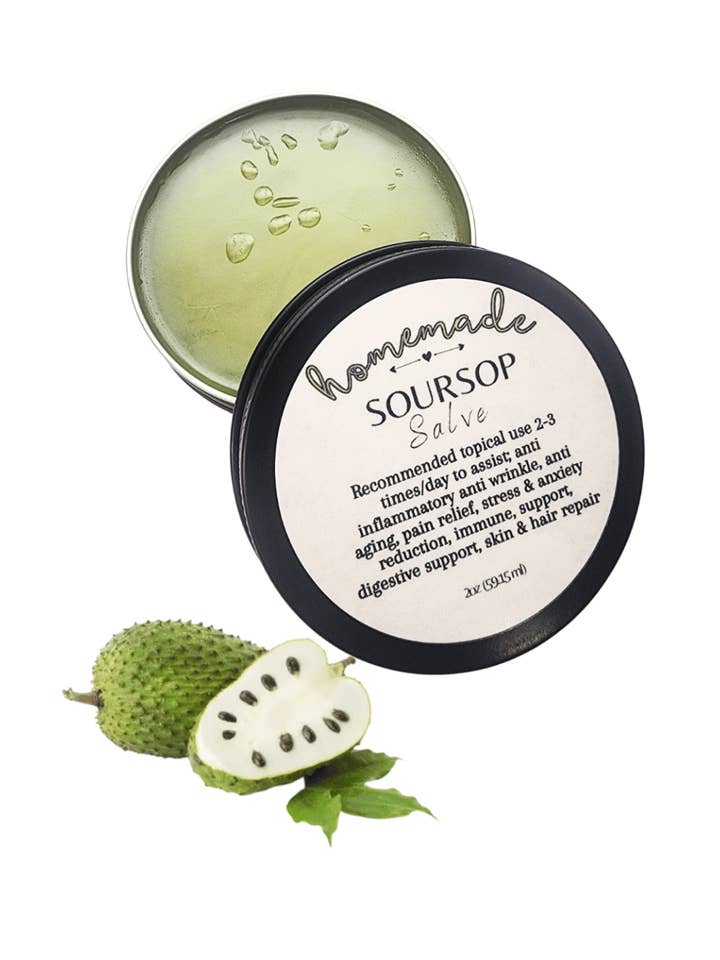 Organic Soursop Salve 2oz for wholesale by Know; Body Botanicals & Apothecary, LLC