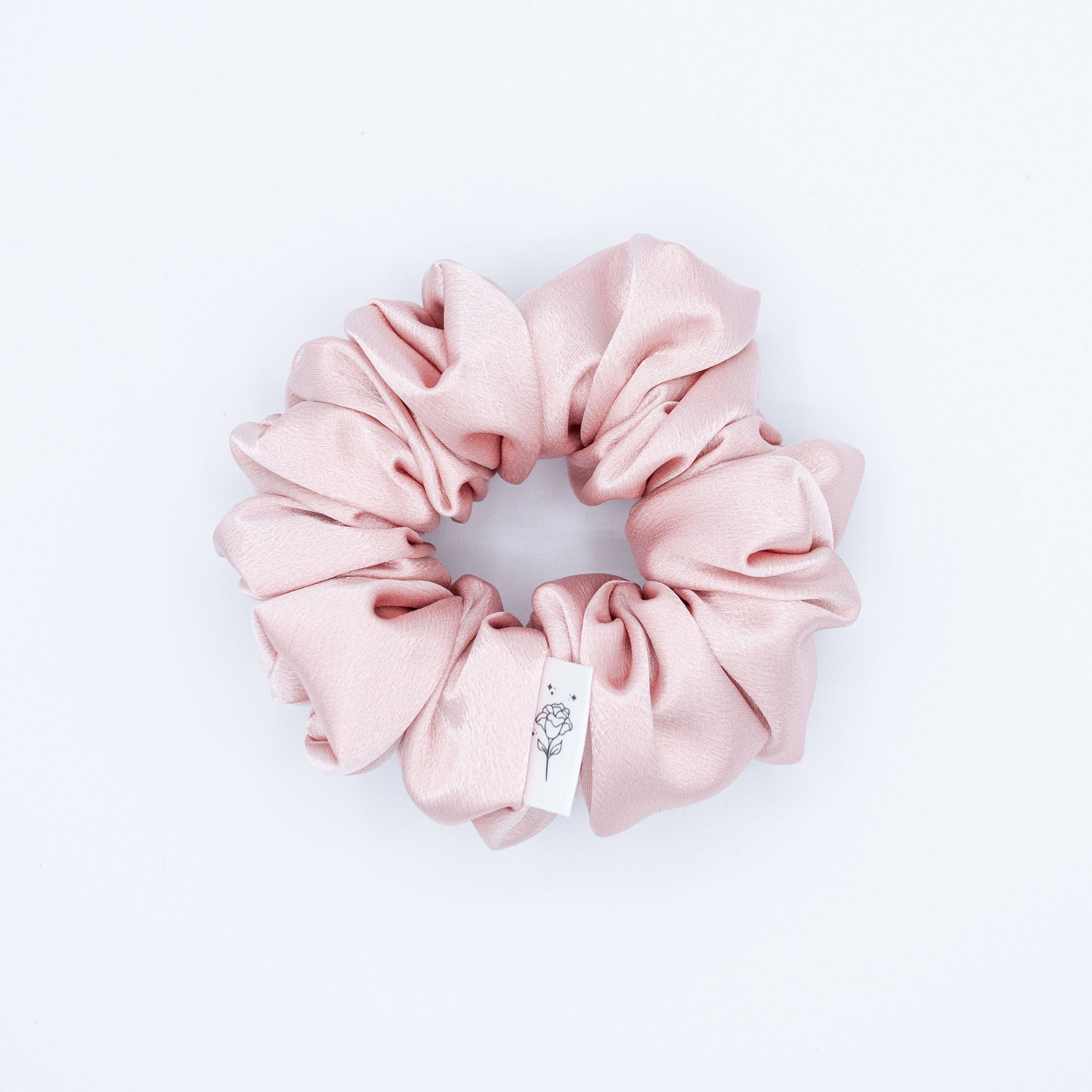Wild Rose Accessories - Venta al por mayor Coletero - Mujer - Scrunchie de raso rosa2