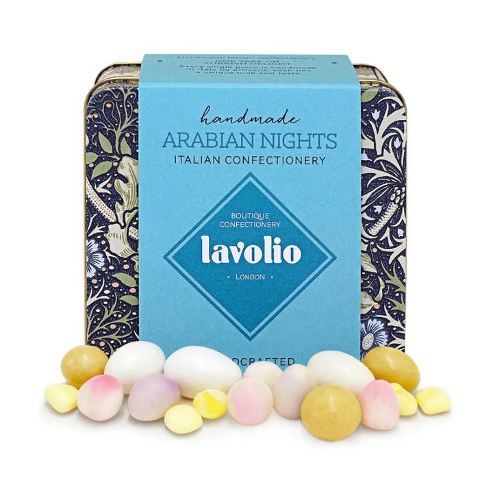 WILLIAM MORRIS ARABIAN NIGHTS - Artisan Turkish Delights for wholesale by Lavolio Boutique Confectionery