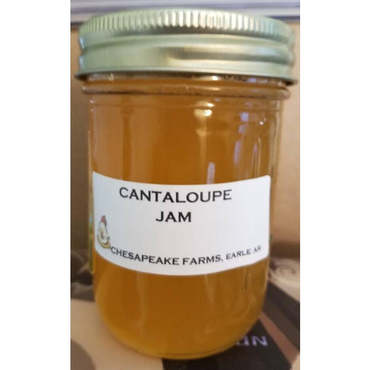 Økologisk Cantaloupe Marmelade: Lille Portion (8 oz Glas) for engroshandel hos Chesapeake Farms LLC