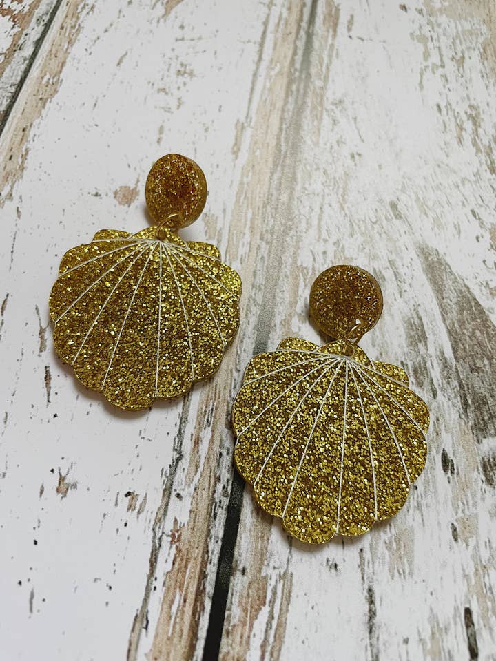 Guldglitter øreringe for engroshandel hos Le Strict Maximum