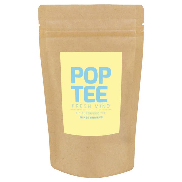 POP TEE - Wholesale Health/Detox Tea - Mint Ginseng - Organic Superfood Tea