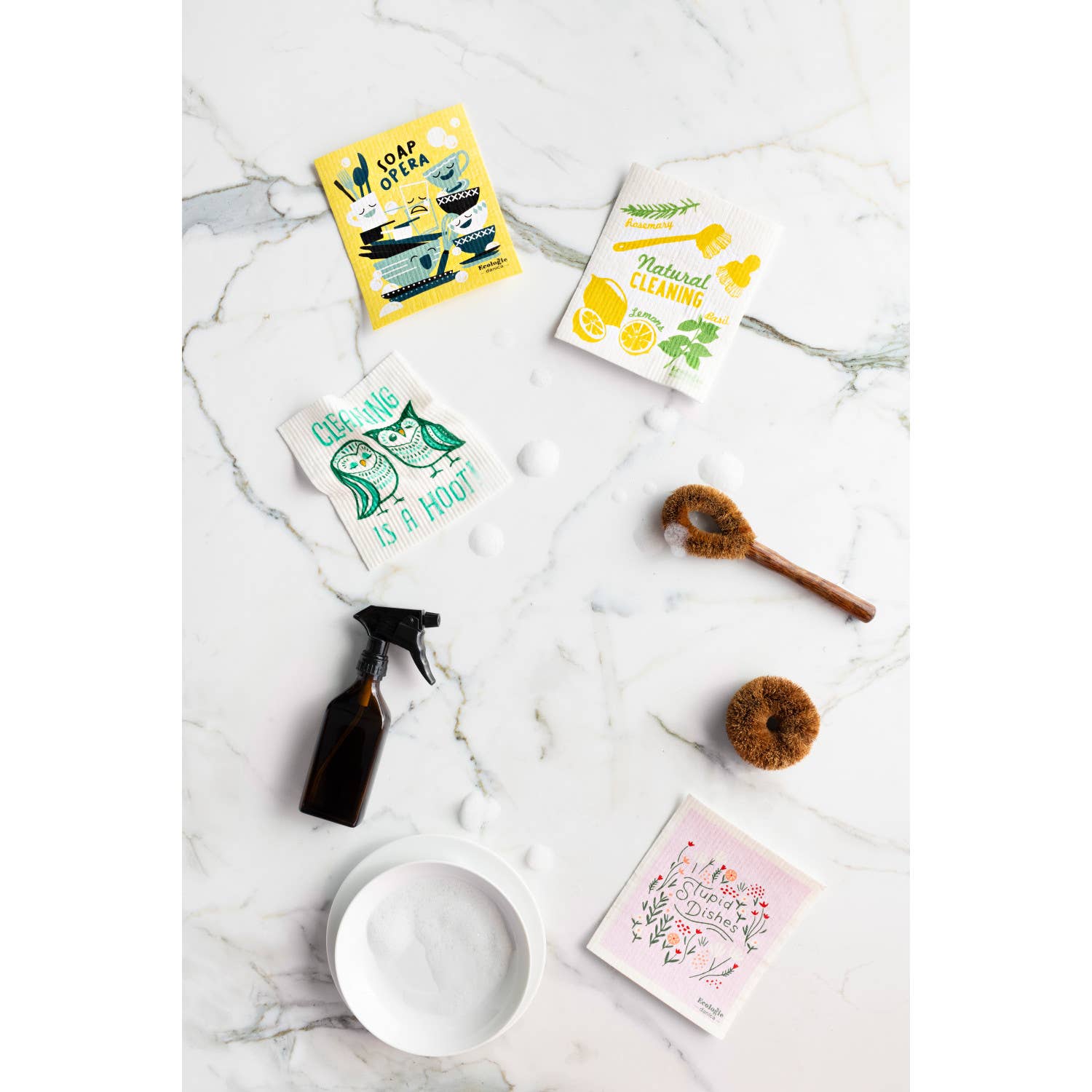 Ecologie - Vente Torchon - Torchon suédois Stupid Dishes5