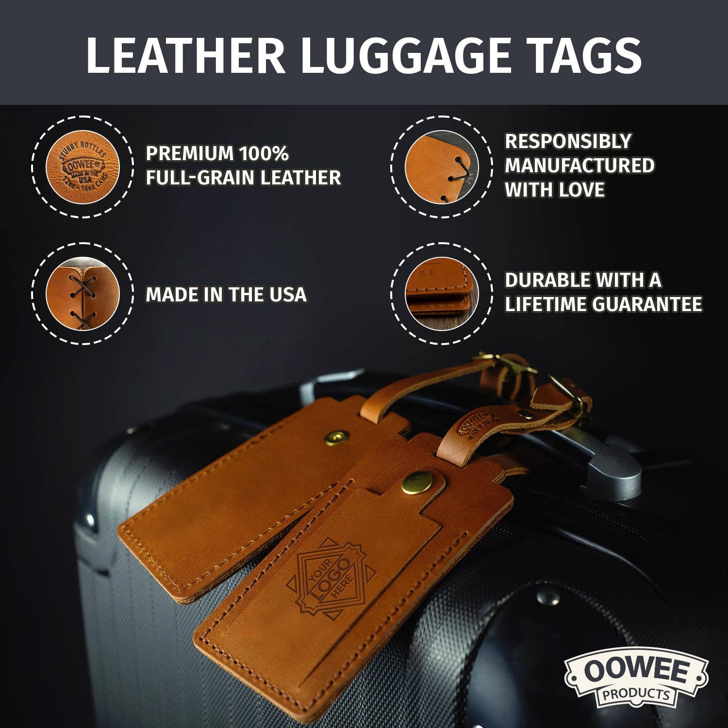 Oowee Products - Wholesale Luggage Tag - Custom Snap Luggage Tag4