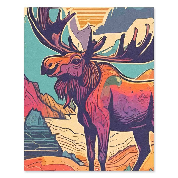 30571 Postcard 5x7 Moose Is Loose for wholesale by Erthpeople