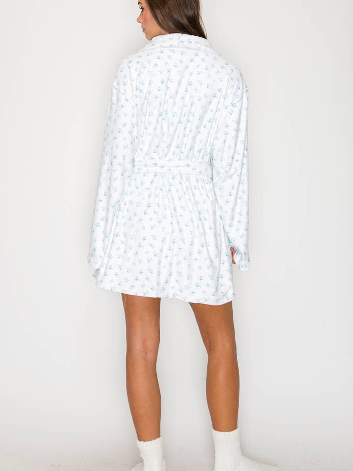 LoveLina - Wholesale Robe – Women's - Cozy Soft Flower Print Robe (LOANA1)1