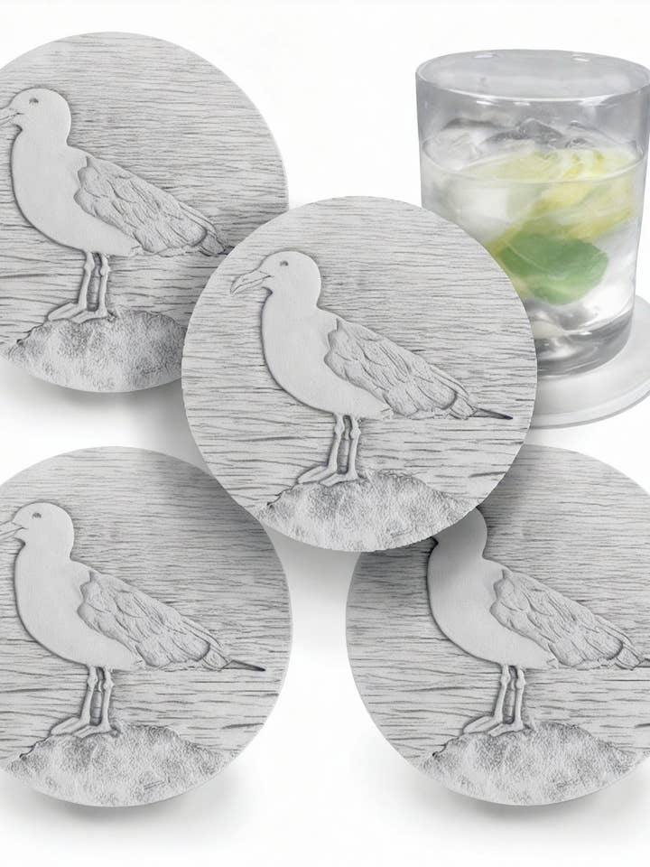 Seagull Drink Coasters for wholesale by McCarter Coasters