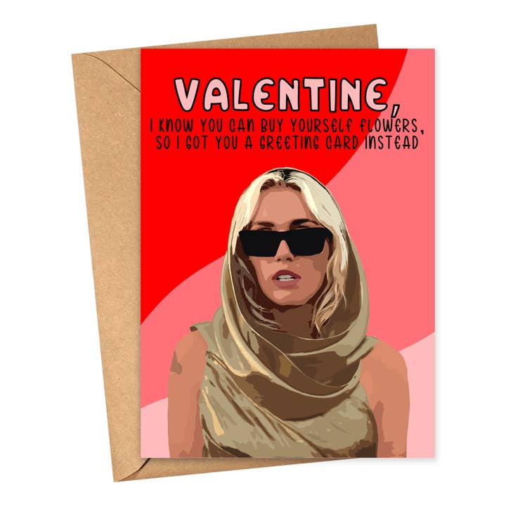 Pop Culture Valentine's Day Card Trendy Greeting Cards Women for wholesale by R is for Robo