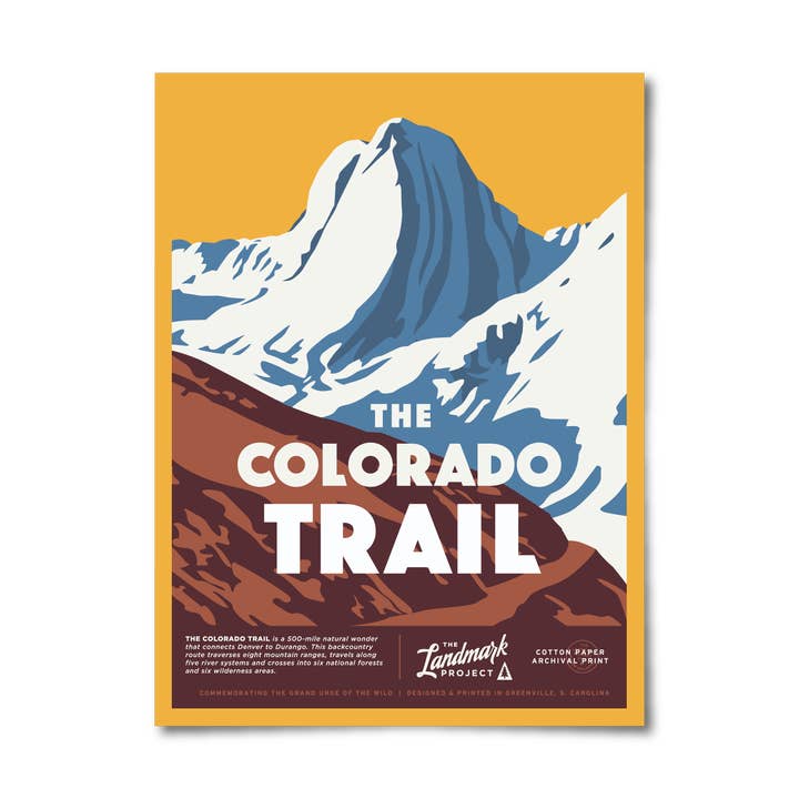 Colorado Trail Poster for wholesale by The Landmark Project