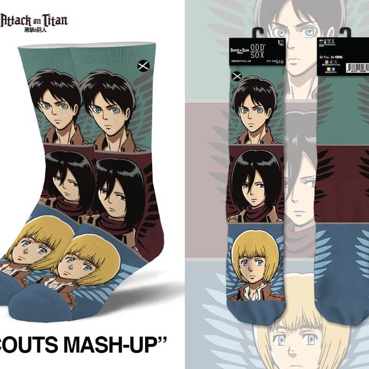 Scouts Mash Up - Mens Crew Straight for wholesale by Odd Sox