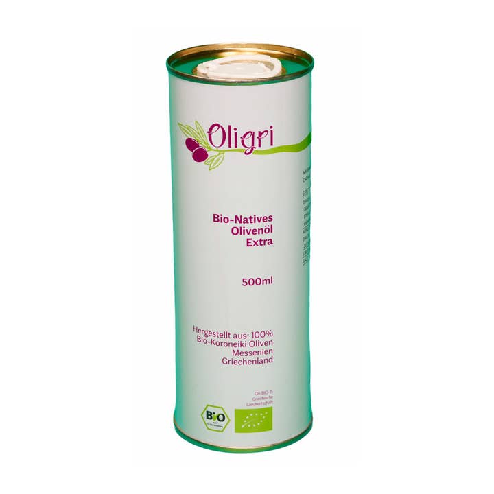 Oligri BIO Aceite de Oliva Virgen Extra Koroneiki 500 ml para venta al por mayor de Oligri