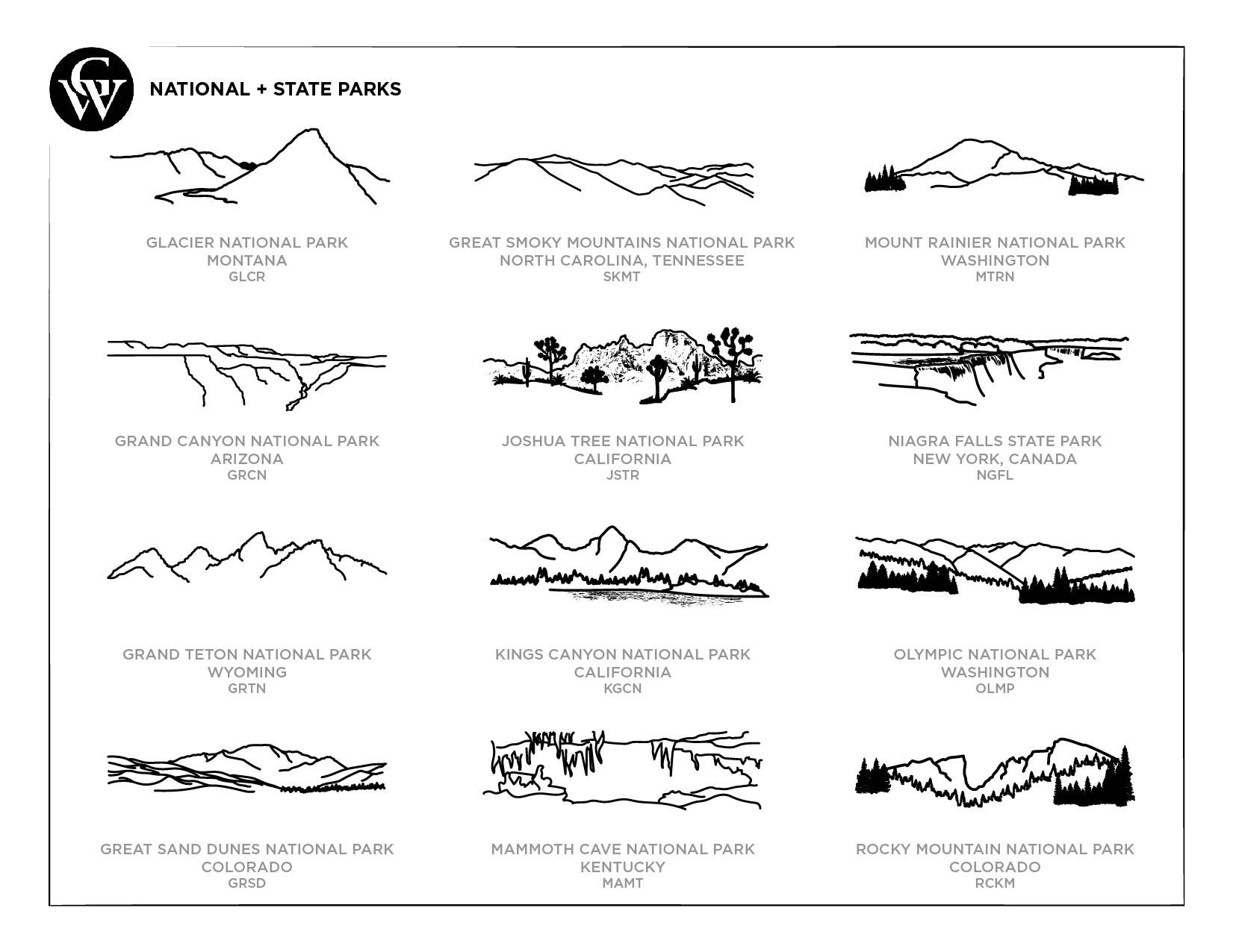 Grainwell - Wholesale Decorative Tabletop Object - National + State Park Hardwood Scapes3