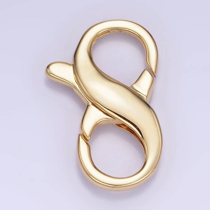 Cierres de Langosta de Doble Infinito de 20 mm Rellenos de Oro de 14K | Z767 para venta al por mayor de Aim Eternal