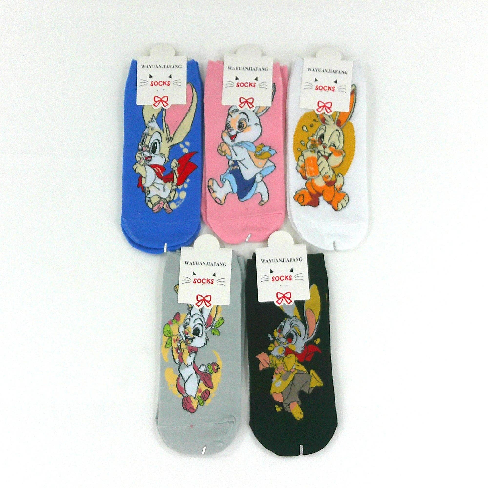 ASSORTED Women's Cute Rabbit Cartoon Socks SK4222-2 (12PC) for wholesale on Faire1